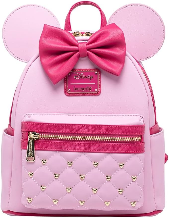 Minnie Mouse Pink Quilted Bow Mini Backpack