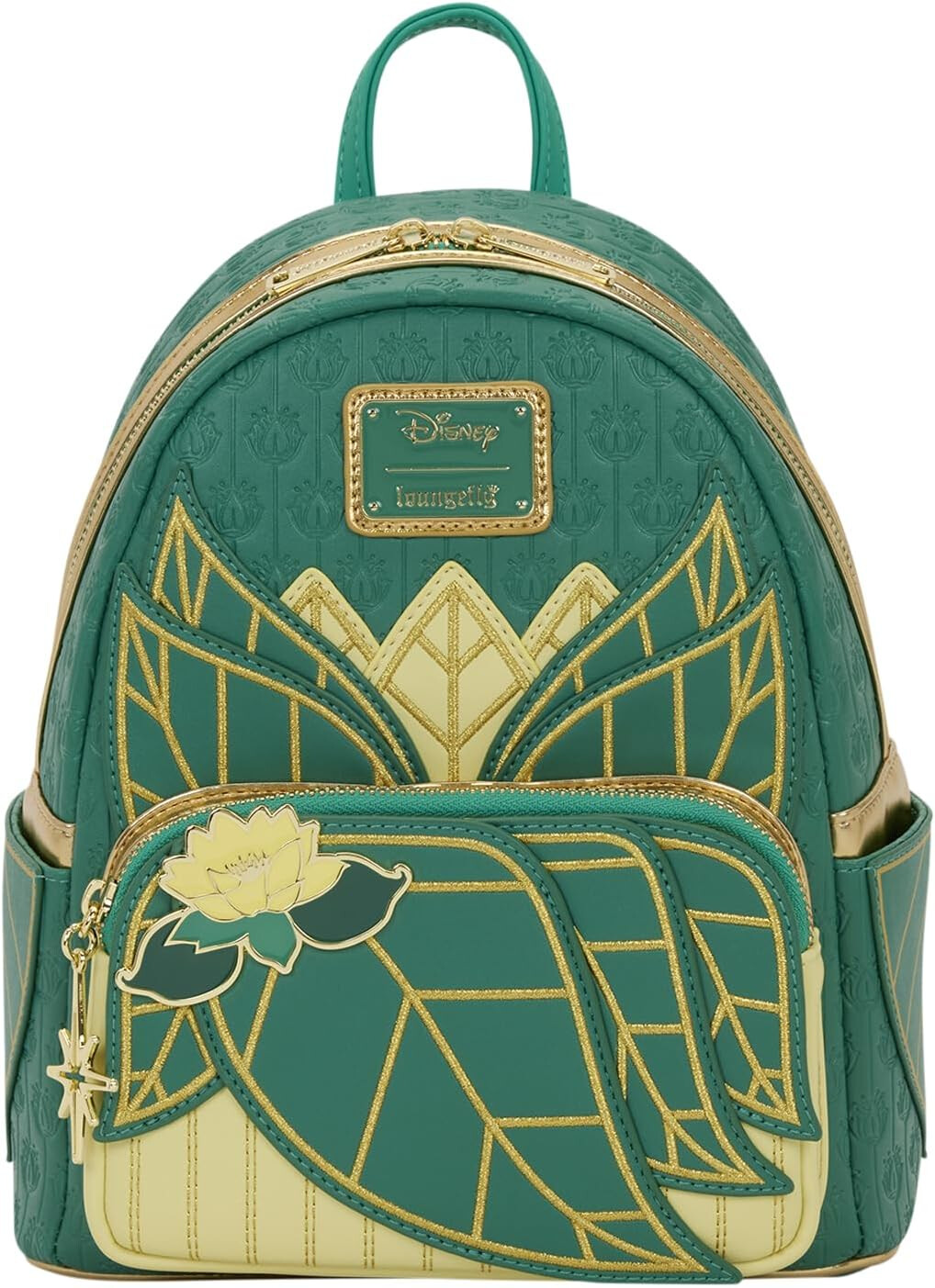 Tiana Leaf and Lotus Mini Backpack