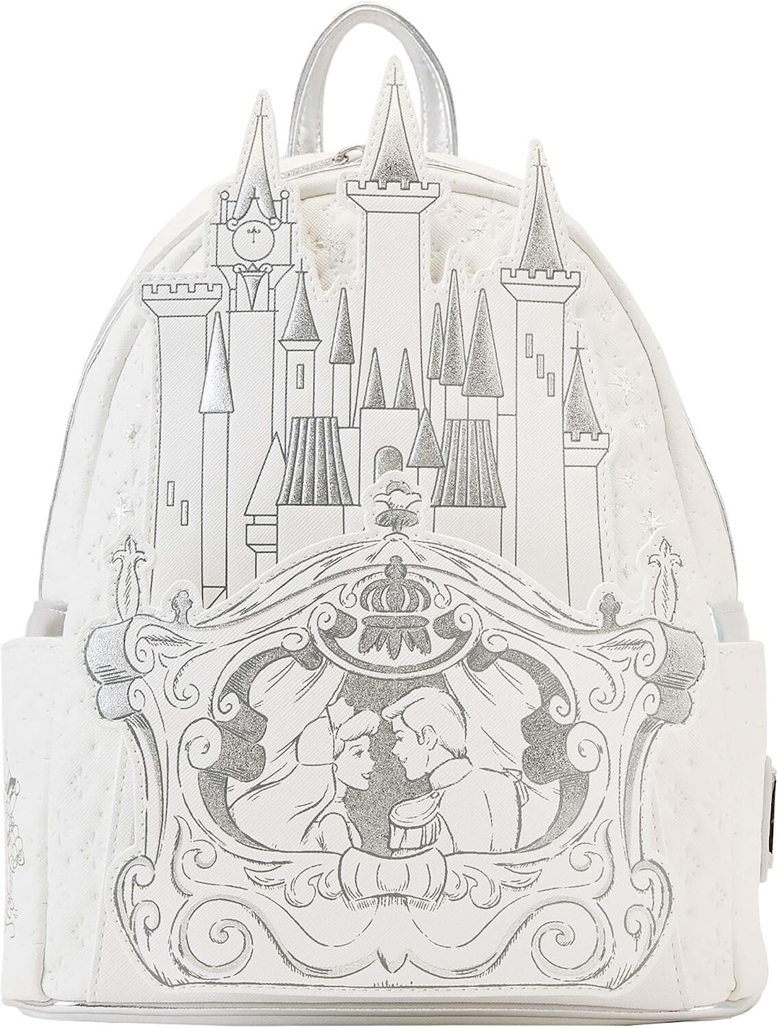 Cinderella Castle White and Silver Mini Backpack