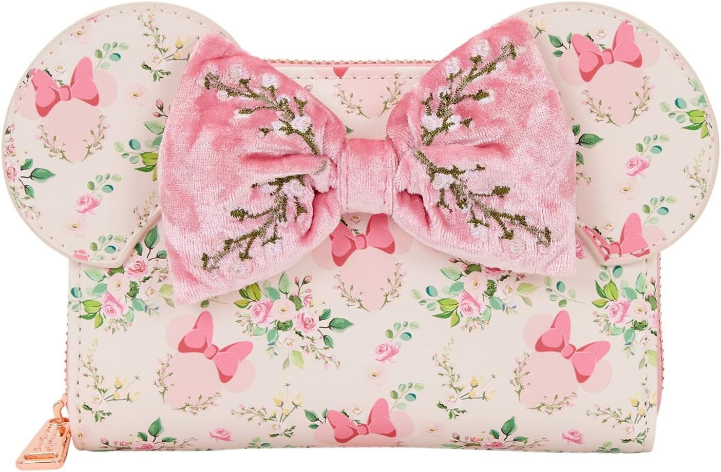 Minnie Mouse Pink Floral Bow Wallet