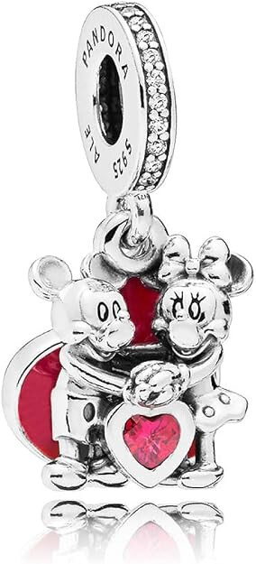 Mickey and Minnie Mouse Hug Dangle Charm
