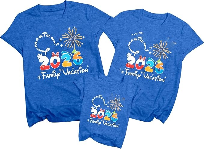 Magic 2026 Family Vacation Fireworks Tee