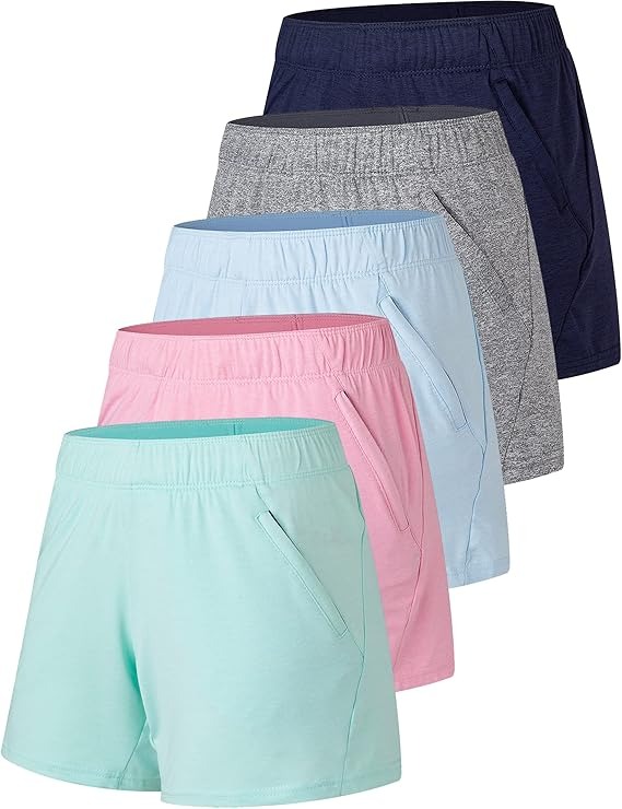 Women's Lounge Shorts 5-Pack Pastel