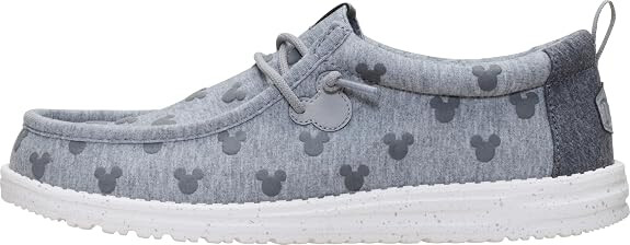 Hey Dude Mickey Mouse Print Loafer, Grey