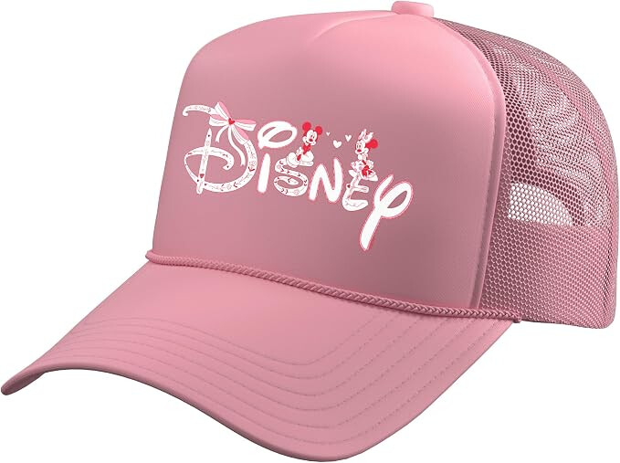 Pink Disney Mickey and Minnie Trucker Hat