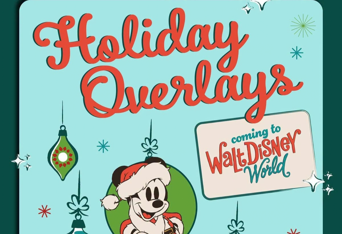 Mickey Mouse featured in Disney’s 2026 Walt Disney World holiday attraction overlays announcement.