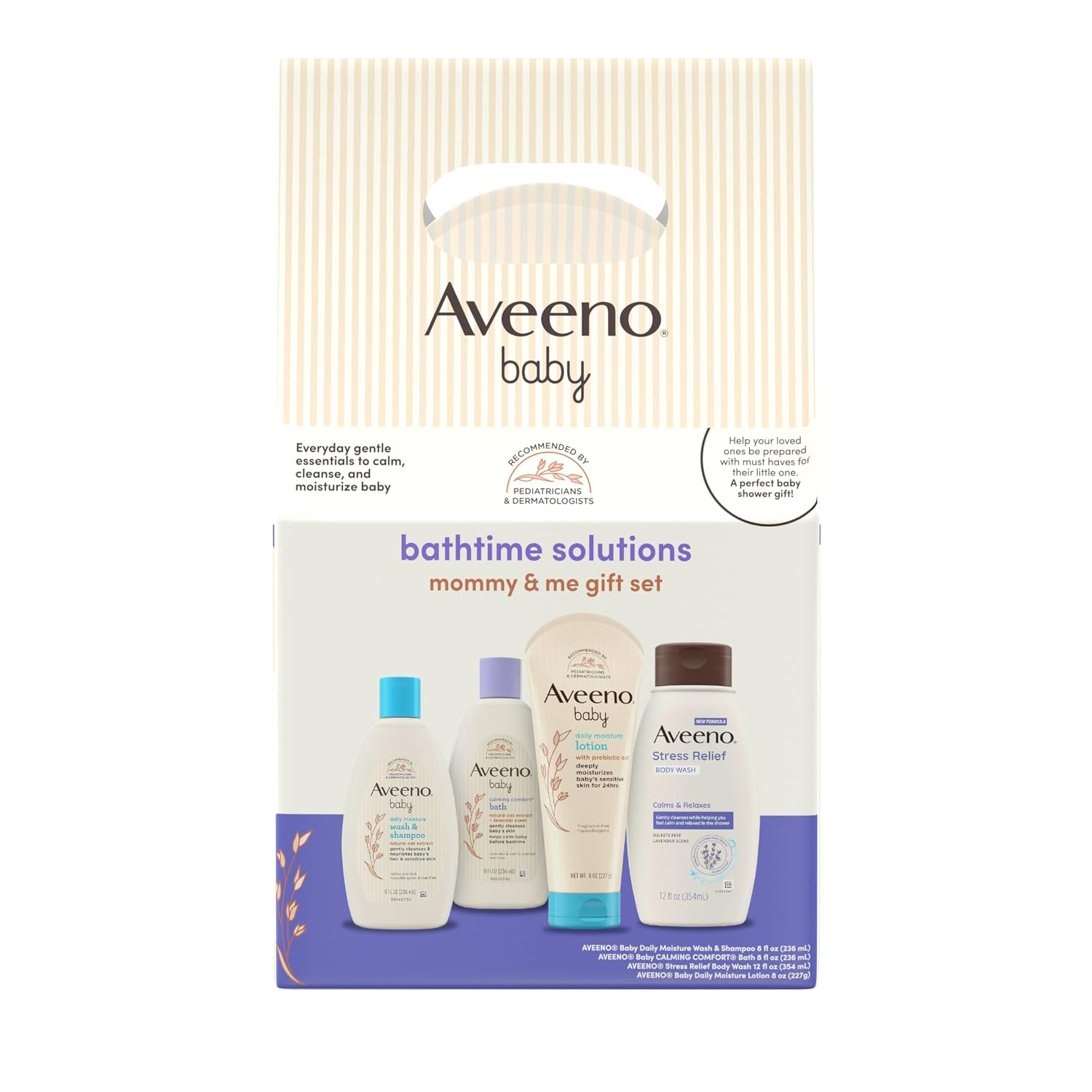 4-piece baby toiletries shown in gift box