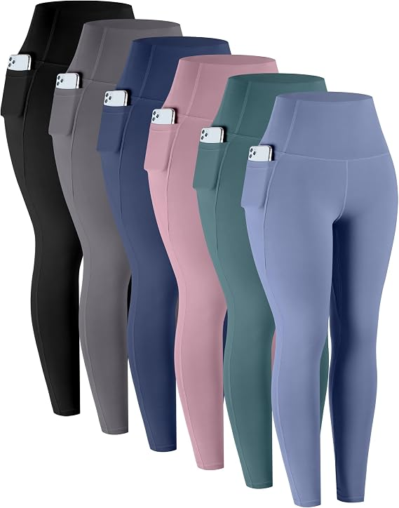 6 pairs of leggings in multi colors