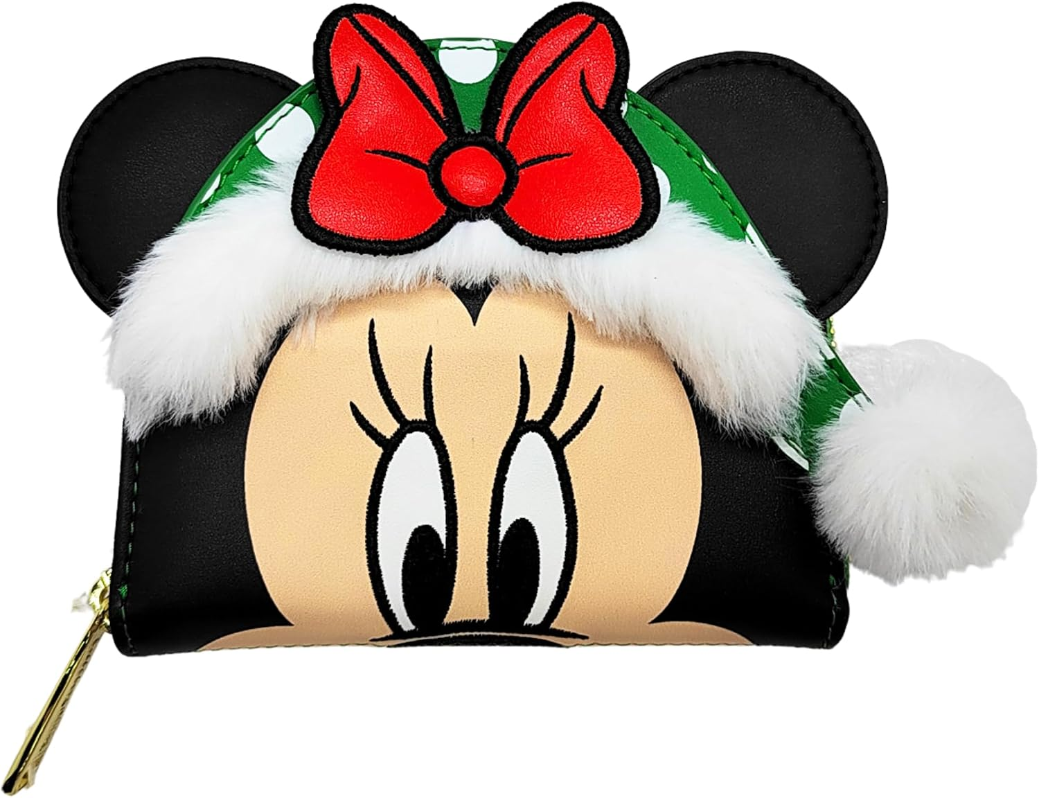 Loungefly Disney Minnie Mouse Elf Cosplay Polka Dot Christmas Wallet