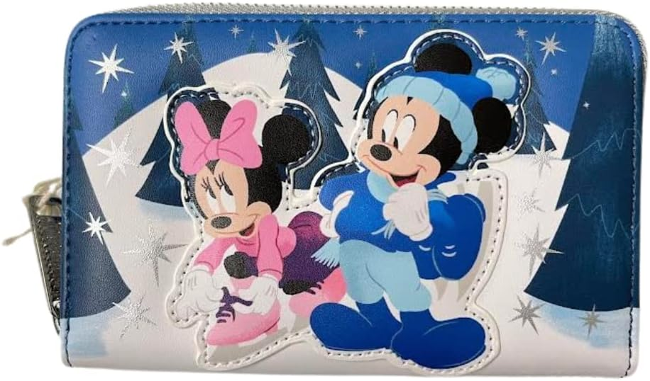 Loungefly Disney Mickey and Minnie Winter Scene Wallet