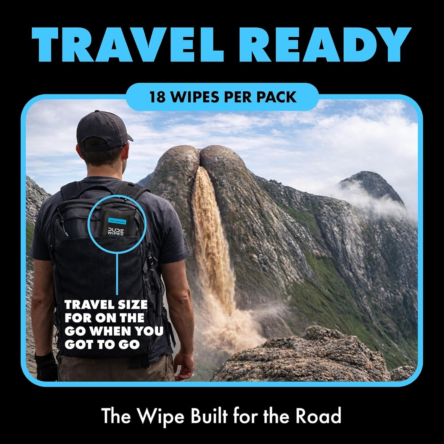 DUDE Wipes Travel Size 6-Pack