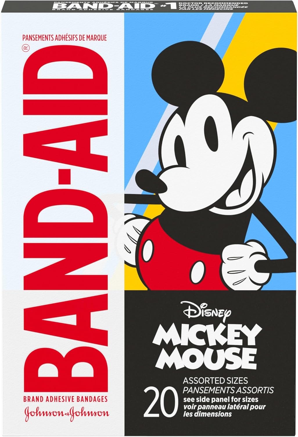 Band-Aid Disney Mickey Mouse Bandages 20-count